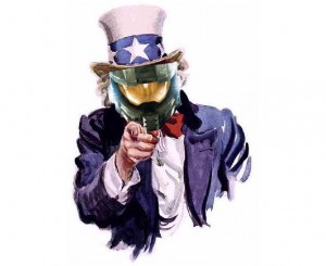 Master Chief as Uncle Sam